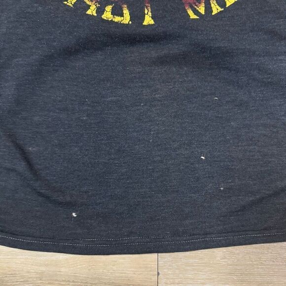 Affliction Men's L Short Sleeve Graphic Tee Live Fast Motors Distressed Black - Picture 4 of 5